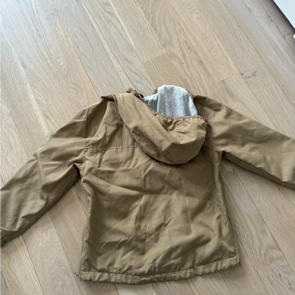 Zara Tan and Gray Hooded Jacket - Picture 6 of 6